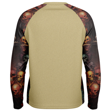 Chokefish™ Long Sleeve Every Day All Weather Skulls Shirt Men's-004